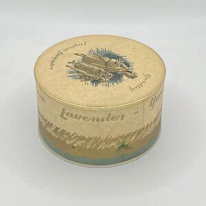 Vintage Yardley English Lavender Dusting Powder Tin Round Metal London Paris